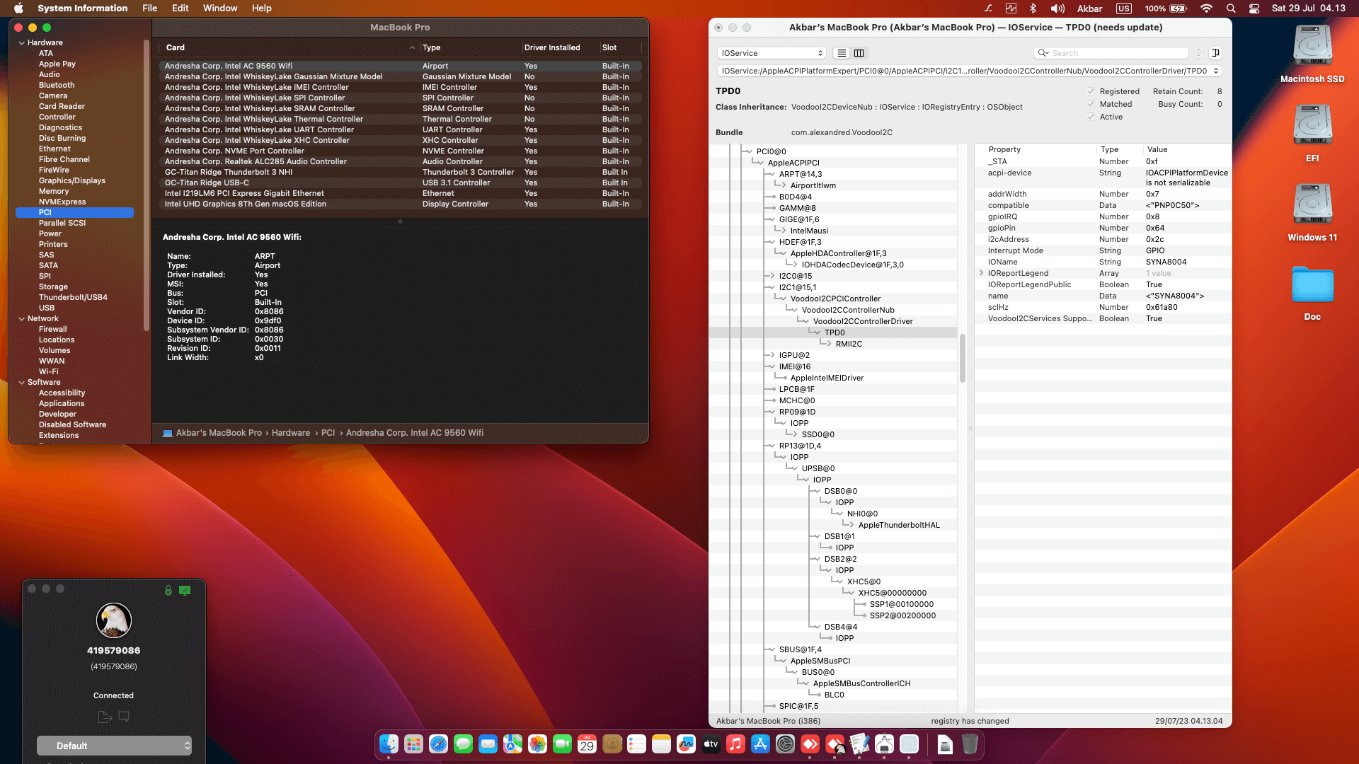 Lenovo Thinkpad X1 Carbon 7th Gen [WhiskeyLake   Intel UHD 620 + I2C]   OpenCore 1